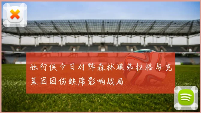 独行侠今日对阵森林狼弗拉格与克莱因因伤缺席影响战局